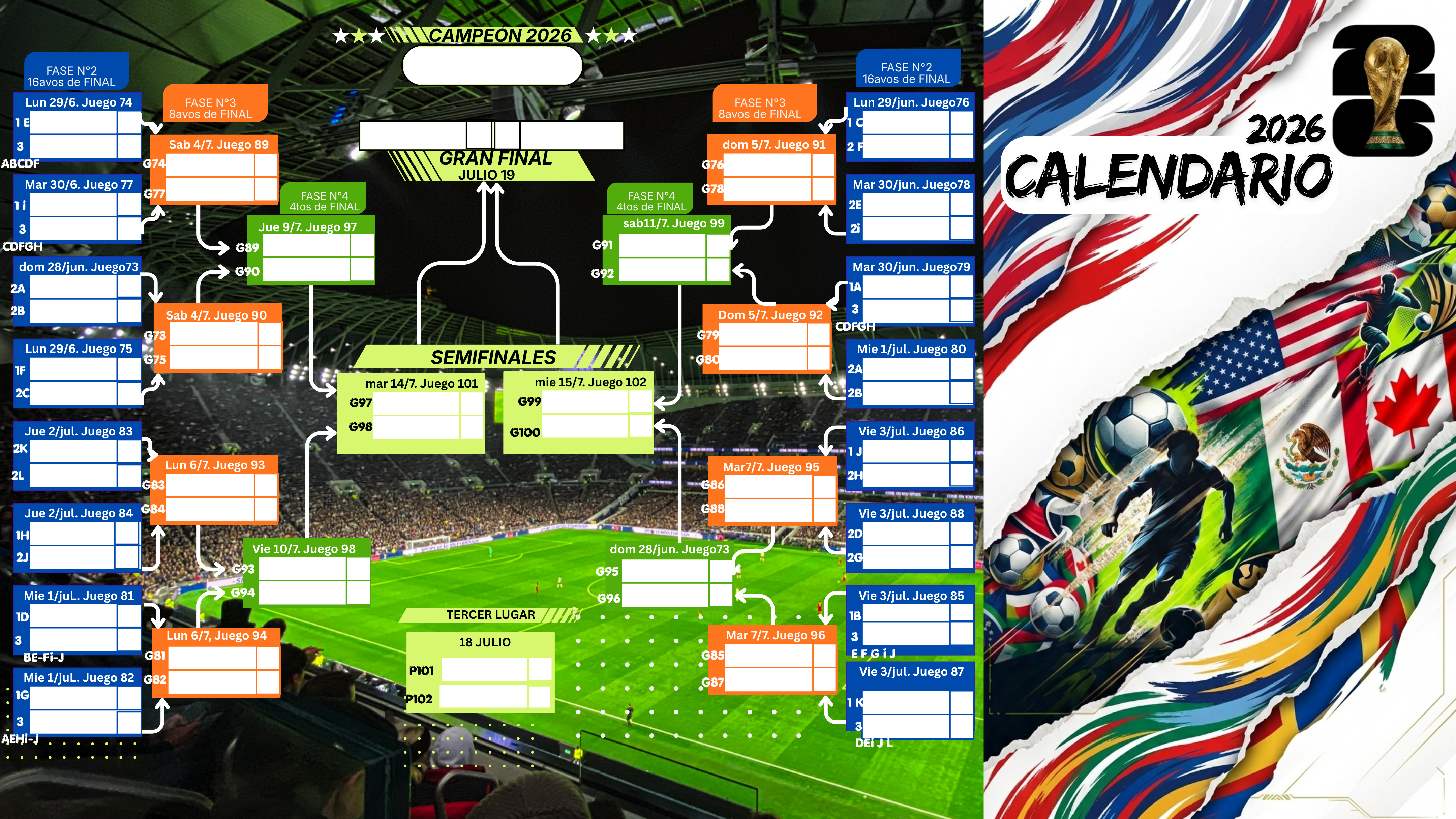 Calendario - Fase Eliminatoria